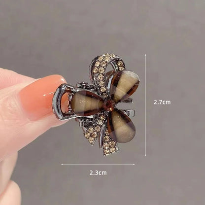 Korean Alloy Rhinestone Hair Claw For Women Elegant - Smarsty