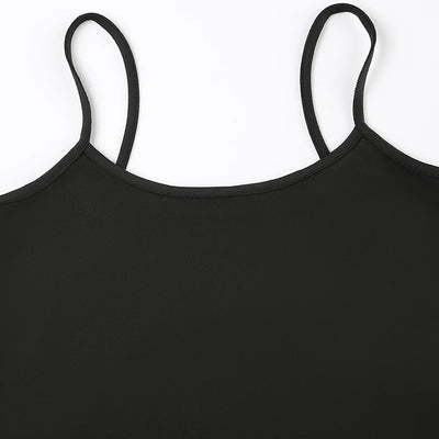 Basic Solid Camis Summer Casual Sleeveless Spaghetti Strap Top Women Harajuku All-match Cropped Tops y2k Vintage Clothing - Smarsty