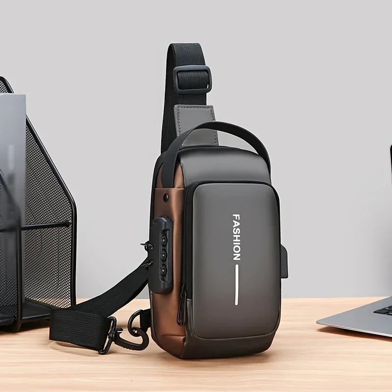 Durable Oxford Sling Bag With Crossbody Phone Pocket - Smarsty