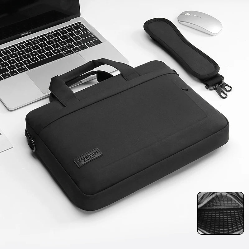 Durable Canvas Laptop Sleeve Case With Zipper Closure