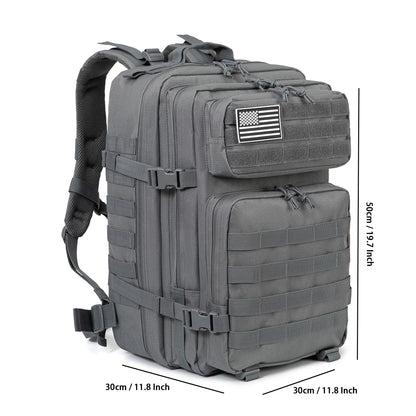 45L Tactical Backpack Molle for survival Assault Pack CCW 3 Day survival Bag Hiking Treeking Rucksack heavy duty backpack - Smarsty