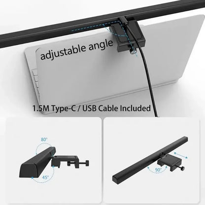 LED Eye-Care Desk Lamp with Stepless Dimming Feature - Smarsty