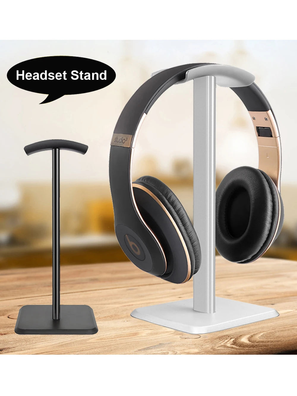 Universal Aluminium Headset Stand with Flexible Design - Smarsty