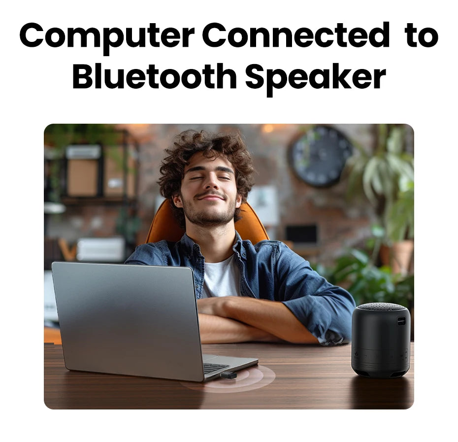 USB Bluetooth Adapter, Bluetooth 6.0 Dongle for PC Windows 11/10/8.1, Bluetooth Receiver & Transmitter for Keyboard/Mouse - Smarsty