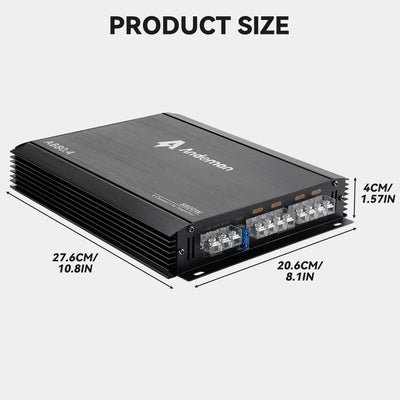4-Channel 12V Car Power Amplifier Digital Stereo Surround Passive Subwoofer Audio Player Max 8800W