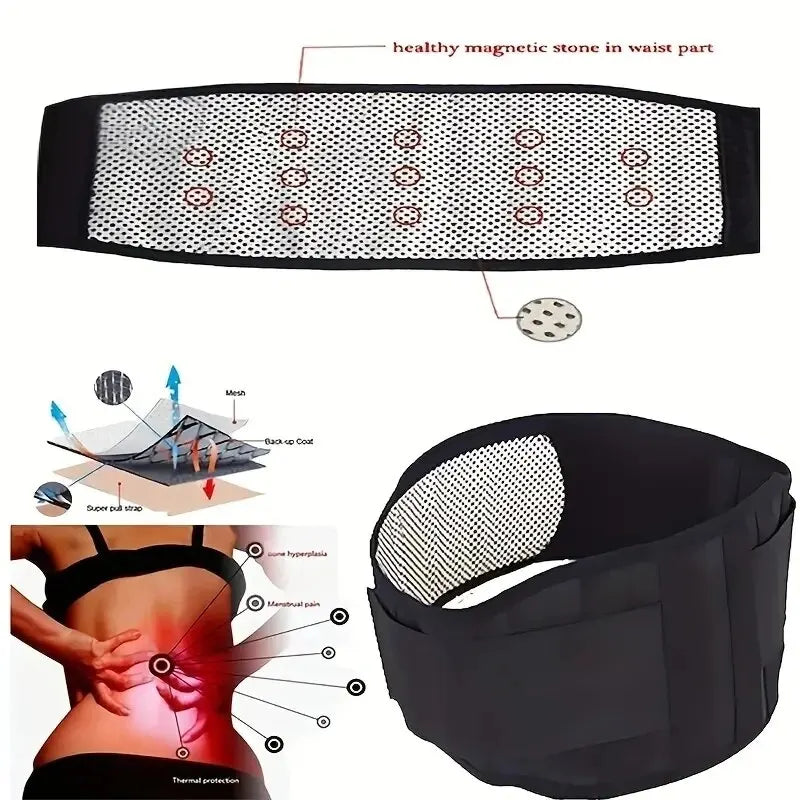 Adjustable Self Heating Magnetic Therapy Support Belt - Smarsty