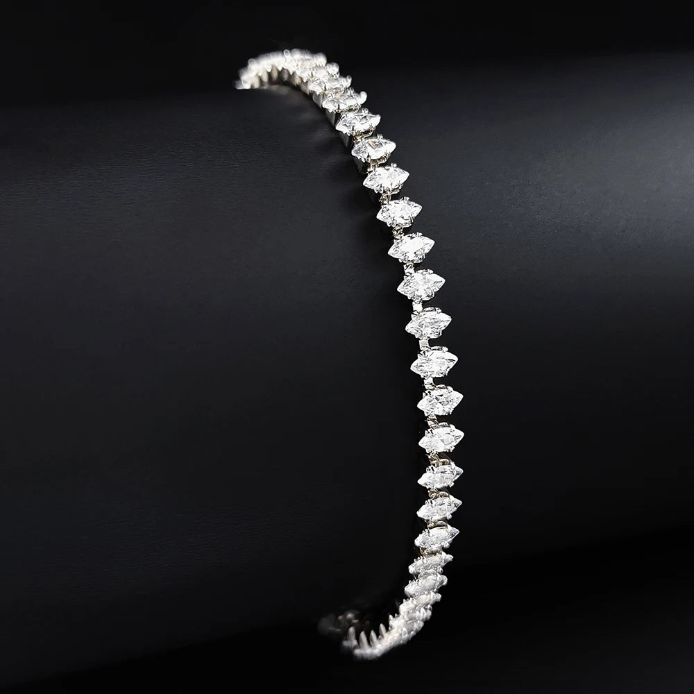Luxury Silver Color Tennis Bracelet for Women - Smarsty