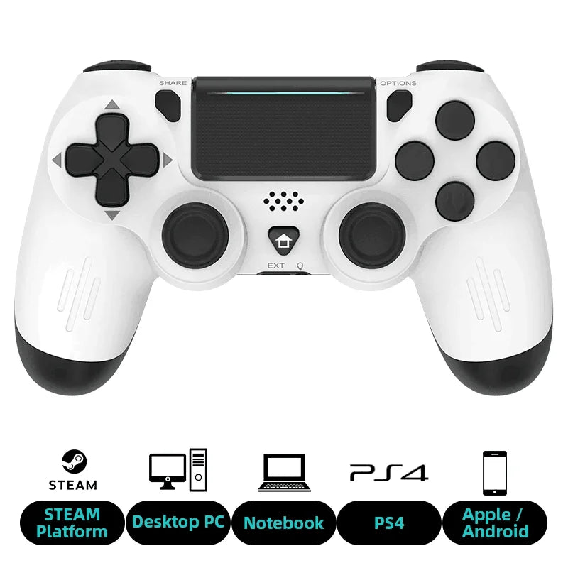 Wireless Bluetooth Game Controller for PS4 with Dual Vibration - Smarsty