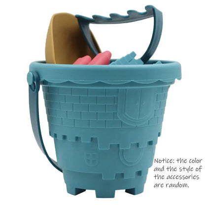 Children's Castle Sand Digging Sets Sand Scoop Summer Toy Beach Toys Sand Box for Kids Outdoor Baby Educational Interactive Gift