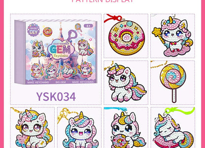 DIY Handmade Diamond Art Keychains Set for Kids - Smarsty