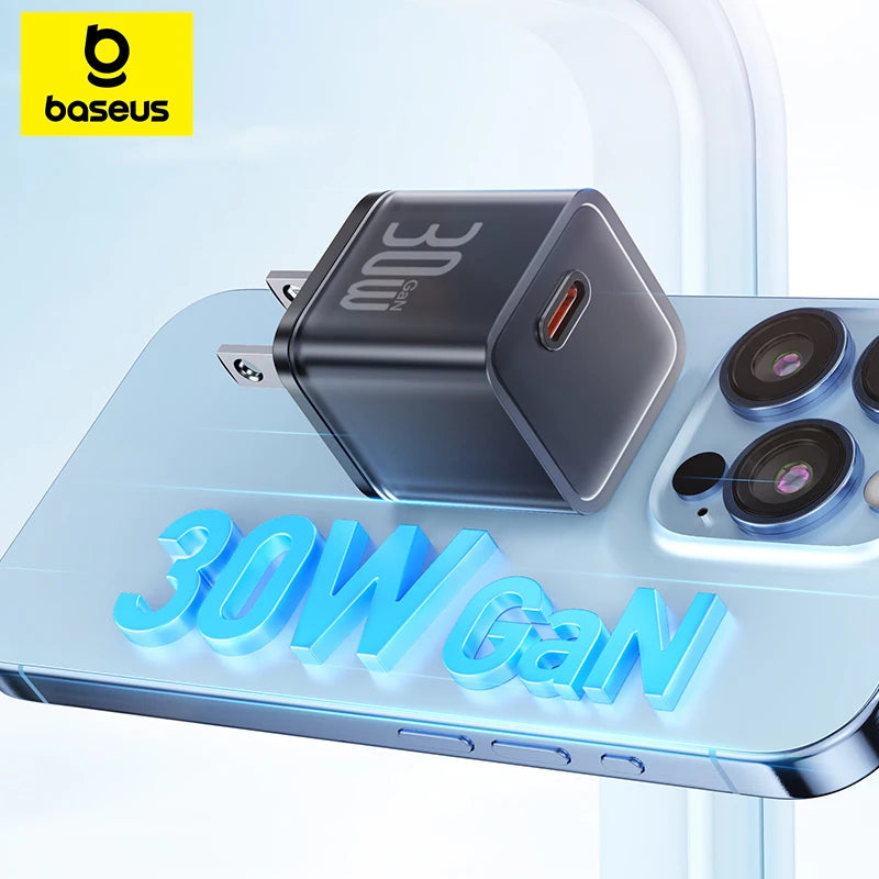 GaN USB C Charger 30W Fast PD PPS CompatibleWith IPhone - Smarsty