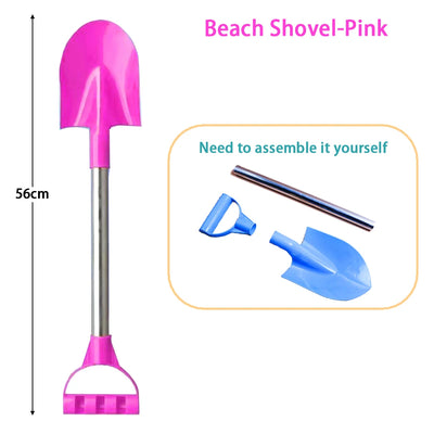 Children Beach Shovel 56cm Stainless Steel Pointed Shovel Toy Sand Snow Thickened Play House Beach Shovel Outdoor Toys Kids Gift by Smarsty