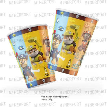 Paw Patrol Birthday Tableware Set for Fun Celebrations - Smarsty