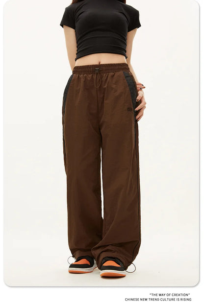 Women Casual Joggers Pants Fashion Streetwear Oversized Sports Wide Leg Pants Hip Hop Y2k Sweatpants High Waist Baggy Trousers - Smarsty