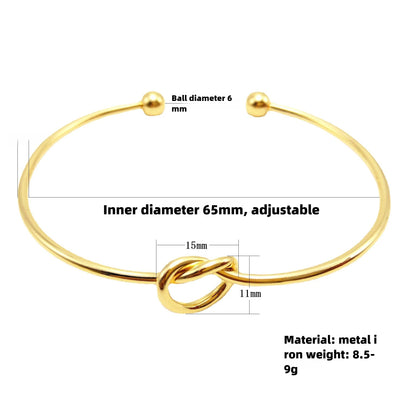 Vintage Stainless Steel Woven Twist Bracelet for Women - Smarsty