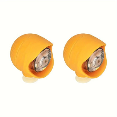 2pcs Shoe Lights PVC LED Headlight Shoe Charms Accessories for Night Rides, Walk & Dog Walks Outdoor Activities,3 Lighting Modes - Smarsty