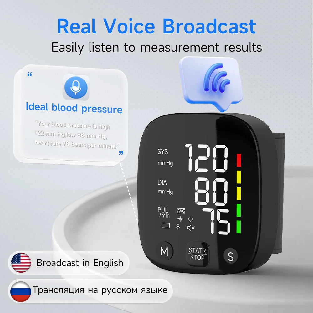 Yongrow Rechargeable Digital Wrist Blood Pressure Monitor - Smarsty