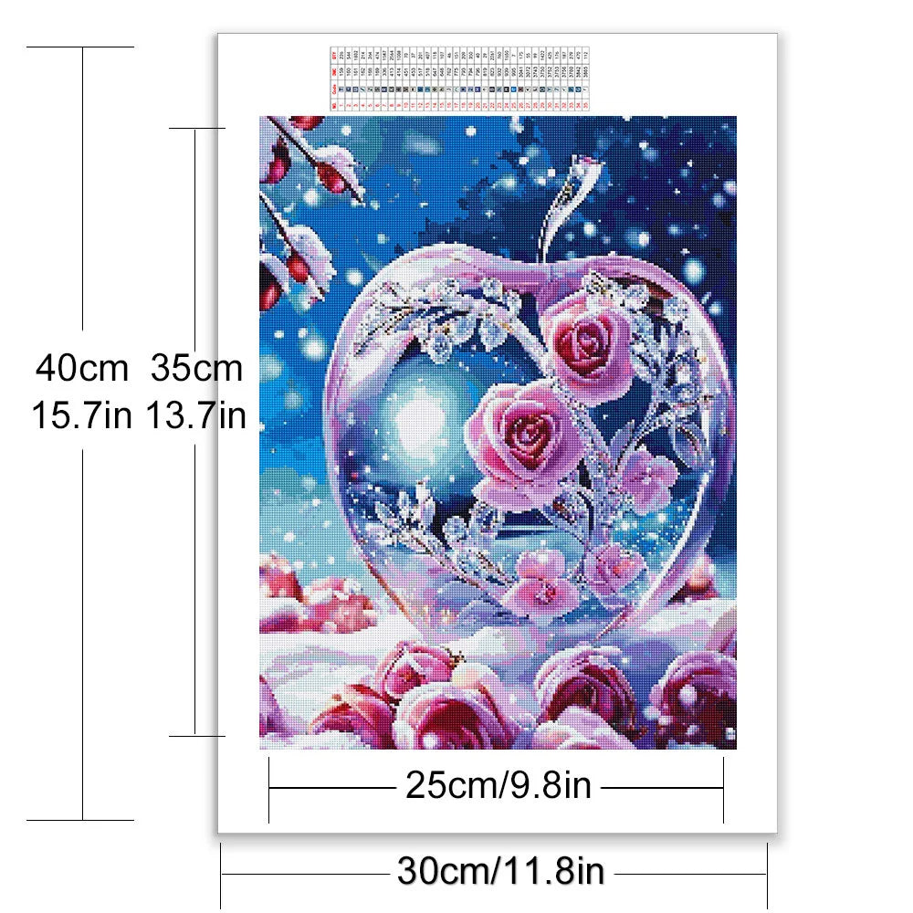 Momoart DIY Diamond Painting Rose Flower Wall Art - Smarsty