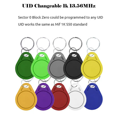 NFC Smart Chip RFID Key Fob 5/10PCS Rewritable Tags - Smarsty