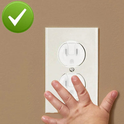 10/20PCS Childproof Outlet Covers – US Standard Baby Safety Plugs, Clear Electrical Socket Protectors for Home & Export - Smarsty
