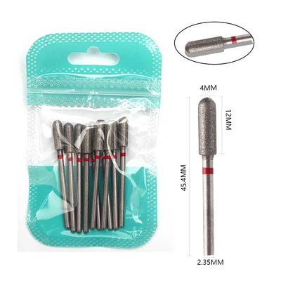 10 Piece Diamond Nail Drill Bit Set for Perfect Manicures - Smarsty