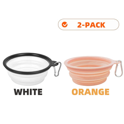 Collapsible Silicone Dog Bowls for Travel and Camping - Smarsty