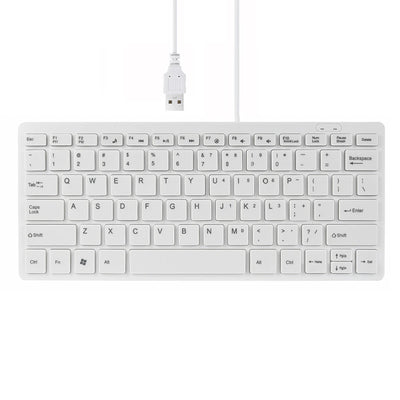 Ultra Thin USB 2.0 Wired Keyboard Mini 78 Keys Multimedia - Smarsty