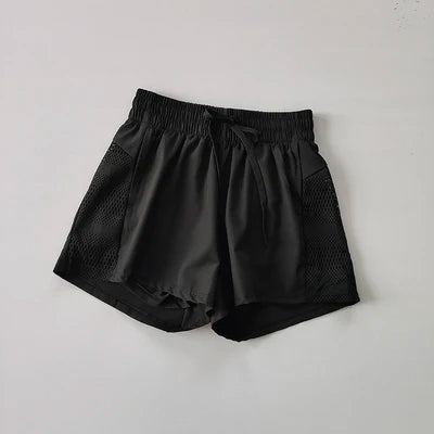 Women's Yoga Shorts High Waist Sport Fitness 2 in 1 Workout Shorts Running Pants Sports Shorts Casual Gym Quick Drying Shorts - Smarsty