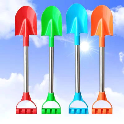 Children Beach Shovel 56cm Stainless Steel Pointed Shovel Toy Sand Snow Thickened Play House Beach Shovel Outdoor Toys Kids Gift by Smarsty