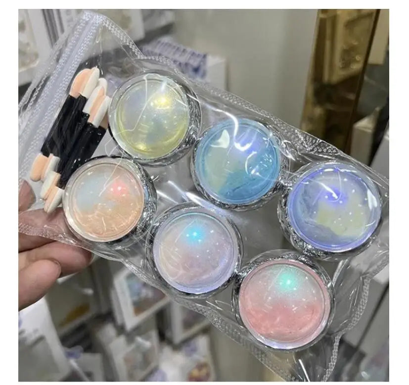 Shimmer Aurora Nail Powder Set for Stunning Manicure - Smarsty