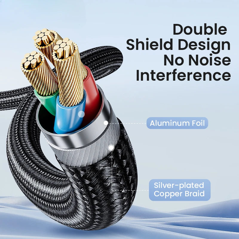 3.5mm to 2 RCA Audio Splitter Cable for Clear Sound - Smarsty