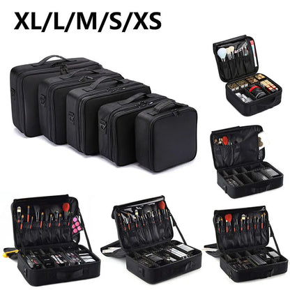 Travel Makeup Case With Large Capacity Cosmetic Organizer - Smarsty