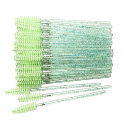 50 Pcs Disposable Eyelash Brushes for Perfect Makeup - Smarsty