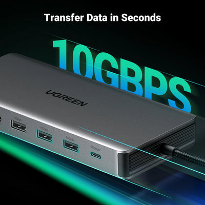 USB C Hub PowerDelivery Docking Station 4K Dual HDMI - Smarsty
