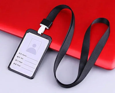 Employee Aluminium Alloy Plastic Credit Card  ID Card Cover Case Work Identity Badge Card Cover Bag Women Men Work Card Holders - Smarsty