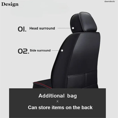 PU Leather Car Seat Cover Four Seasons Universal Fit - Smarsty