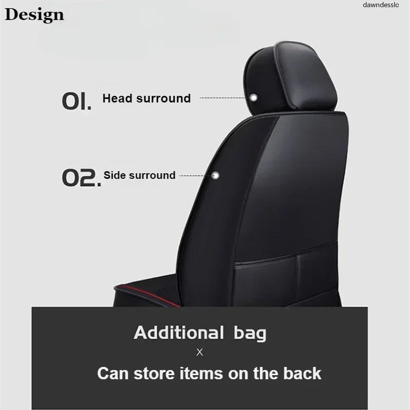 PU Leather Car Seat Cover Four Seasons Universal Fit - Smarsty