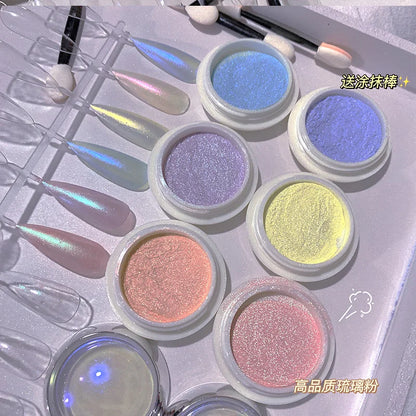 Shimmer Aurora Nail Powder Set for Stunning Manicure - Smarsty
