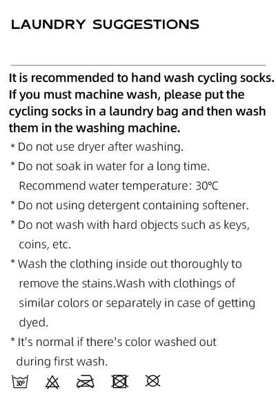 ROCKBROS Cycling Socks Soothing Sport Socks Shock Absorbing Bike Socks Breathable Fabric High Elastic Outdoor Socks A pair - Smarsty
