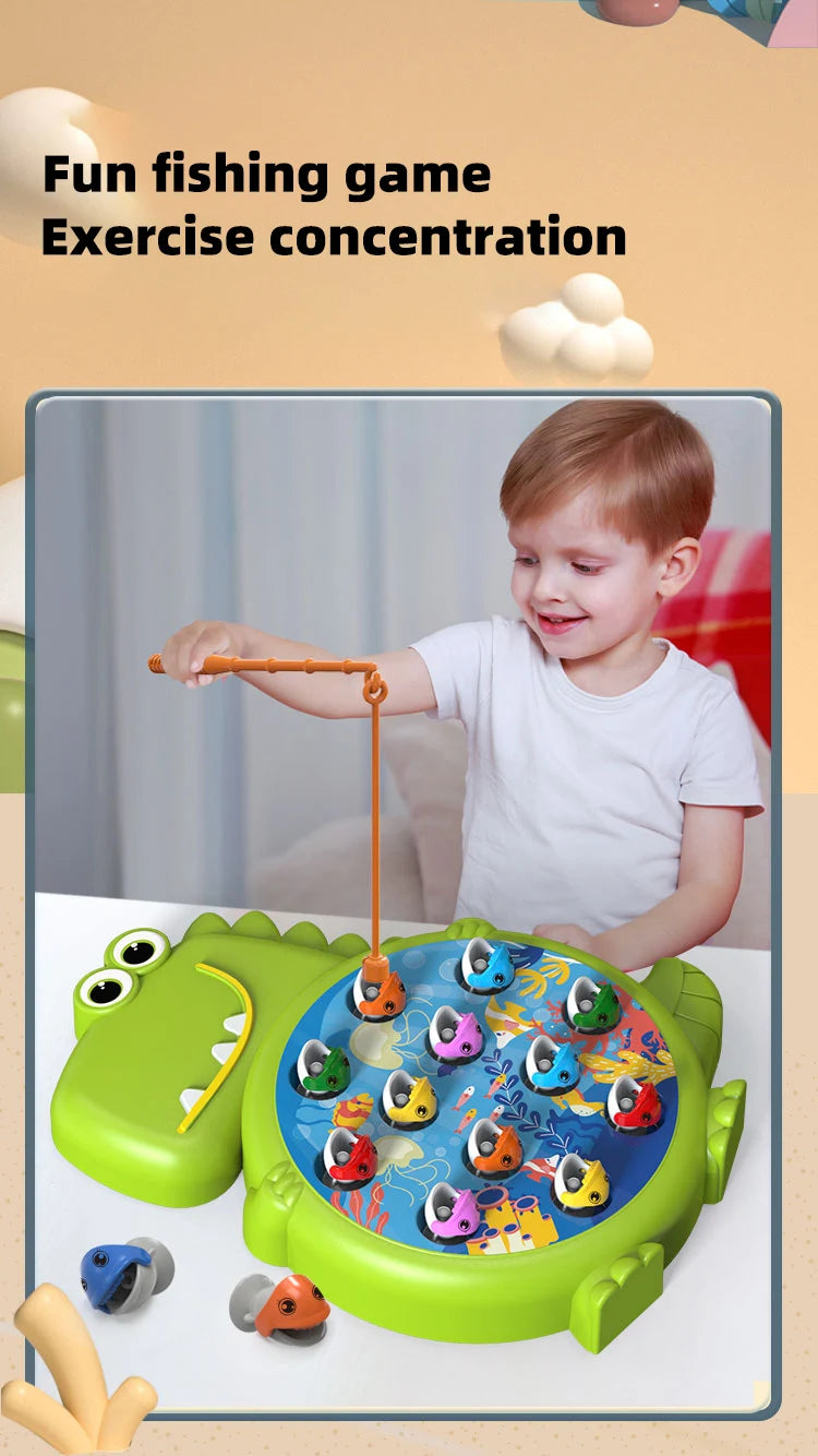 Baby magnetic fishing toys, educational toys, children's first birthday gifts, boys' and girls' intelligence development parent-