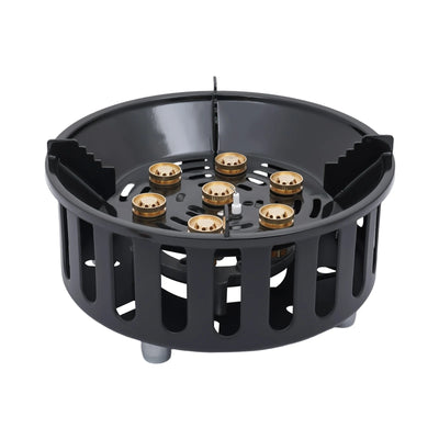7-Core Camping Stove High-Power Strong Fire Portable Tourist Gas Burner Windproof Electronic Ignition Camping Equipment 21000W