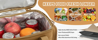 18L Expandable Tactical Lunch Box Insulated Cooler Bag - Smarsty