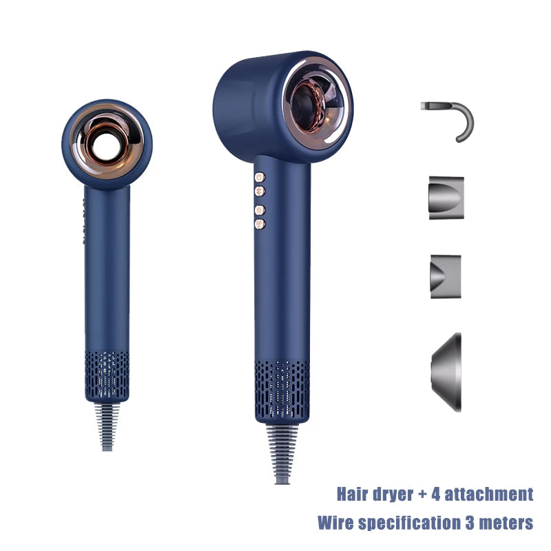 Professional 1600W Negative Ion Hair Dryer for Home Travel - Smarsty