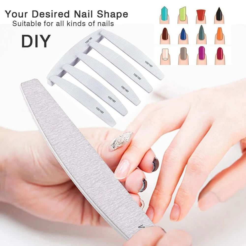 Double Sided Nail File Buffer Set for Perfect Manicure - Smarsty