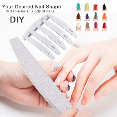 Double Sided Nail File Buffer Set for Perfect Manicure - Smarsty