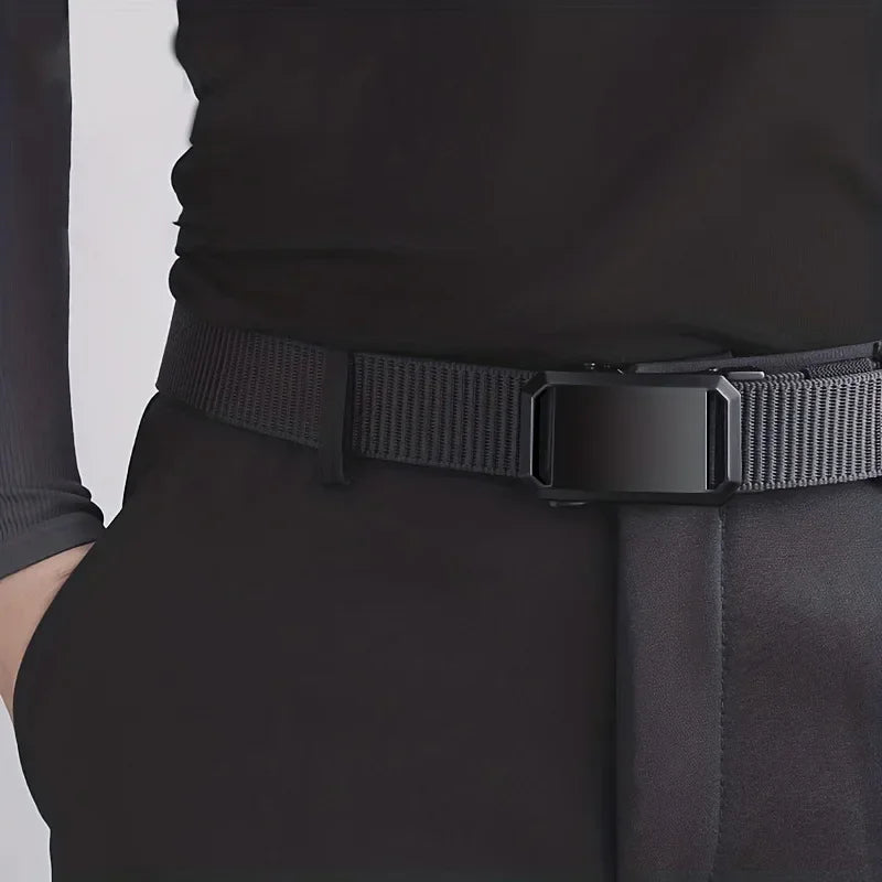 Canvas Tactical Belt For Men With Automatic Buckle - Smarsty