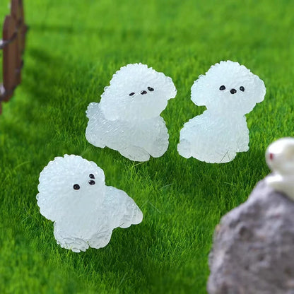 4Pcs/Set Luminescence 3D Cute Puppy Shoe Decoration Diy Shoes Charms Used For Clogs Sandals Perfect For Holiday Xmas Gifts