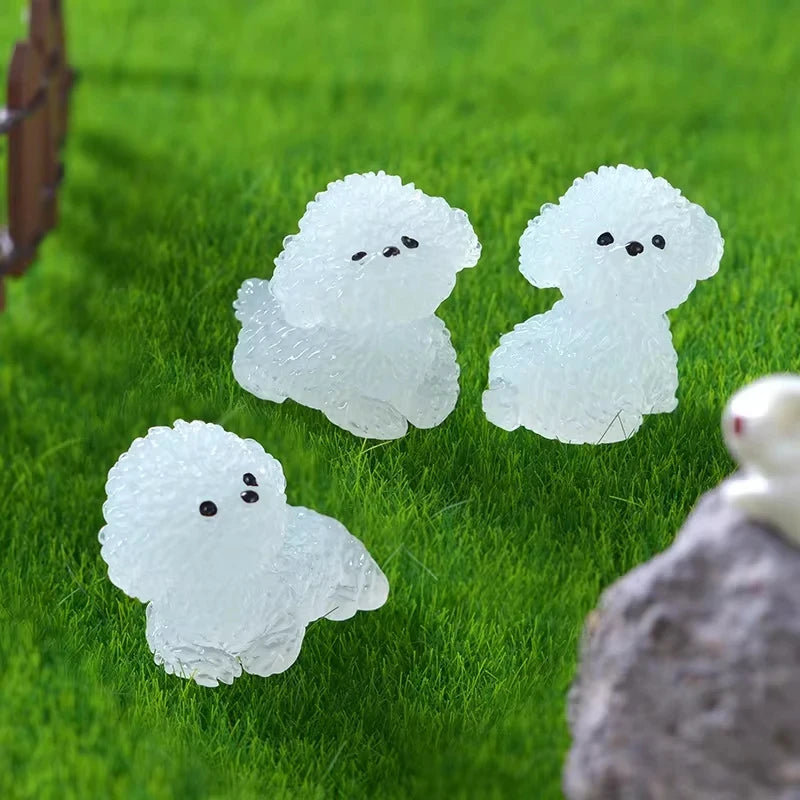 4Pcs/Set Luminescence 3D Cute Puppy Shoe Decoration Diy Shoes Charms Used For Clogs Sandals Perfect For Holiday Xmas Gifts