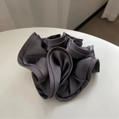 Korean Satin Ribbon Scrunchie For Voluminous Ponytail - Smarsty