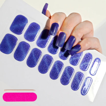 Long-Lasting Semi-Cured Gel Nail Stickers for Easy Application - Smarsty